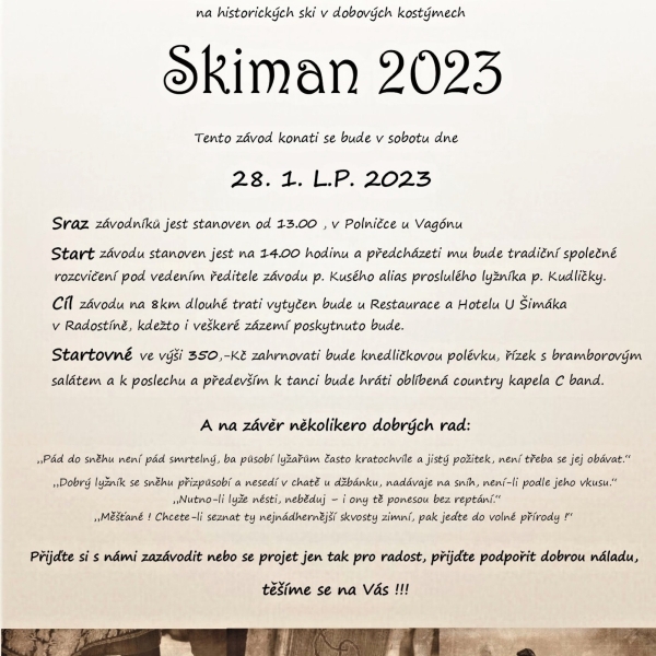 Pozvánka Skiman 2023